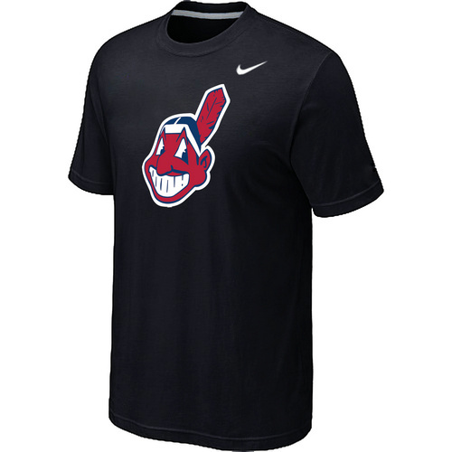 MLB Cleveland Indians Heathered Nike Blended T-Shirt Black