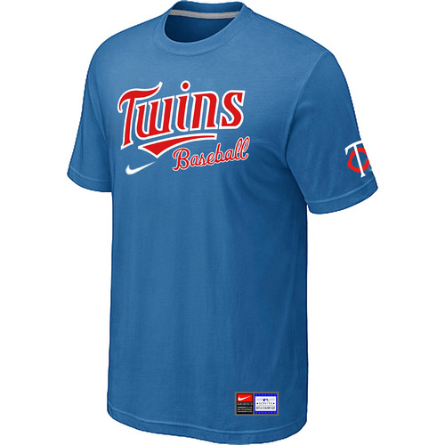 Minnesota Twins Nike Short Sleeve Practice T-Shirt Blue