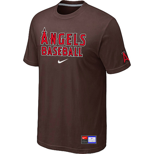 Los Angeles of Anaheim Nike Short Sleeve Practice T-Shirt Brown
