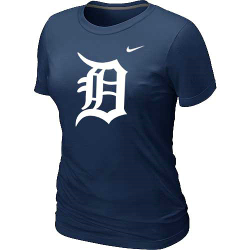Detroit Tigers Nike Womens Short Sleeve Practice T Shirt D-Blue