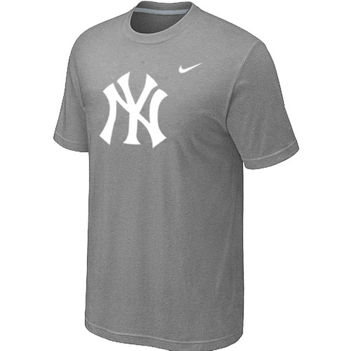 MLB New York Yankees Heathered Nike Blended T-Shirt Grey