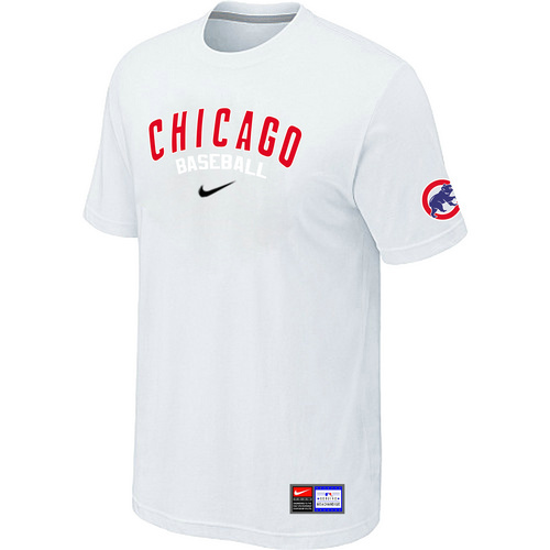 Chicago Cubs Nike Heathered Club Logo TShirt White