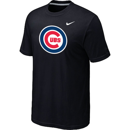 Chicago Cubs Nike Heathered Club Logo TShirt Black 