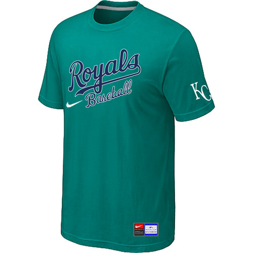 MLB Kansas City Royals Nike Short Sleeve Practice T-Shirt Green