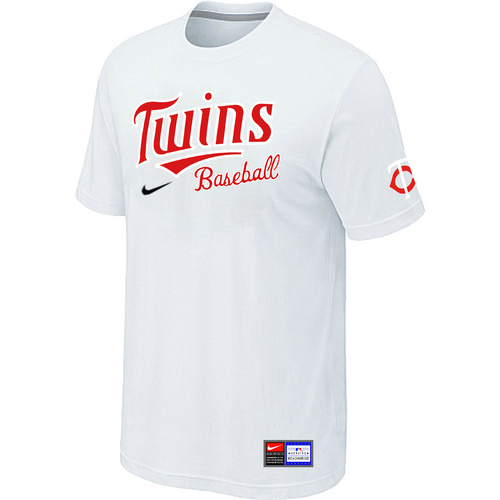Minnesota Twins Nike Short Sleeve Practice T-Shirt White