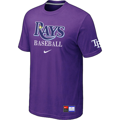 Tampa Bay Rays Nike Short Sleeve Practice T-Shirt Purple