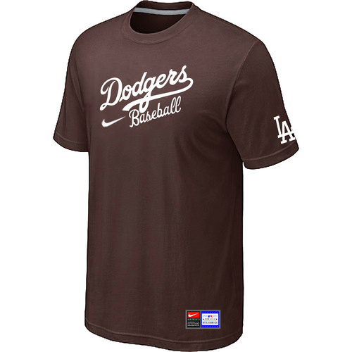 Los Angeles Dodgers Nike Logo Legend TShirt Brown37