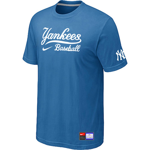 MLB New York Yankees Heathered Nike Blended T-Shirt L.Blue
