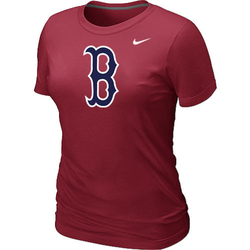 Boston Red Sox Nike Womens Short Sleeve Practice T-Shirt Red