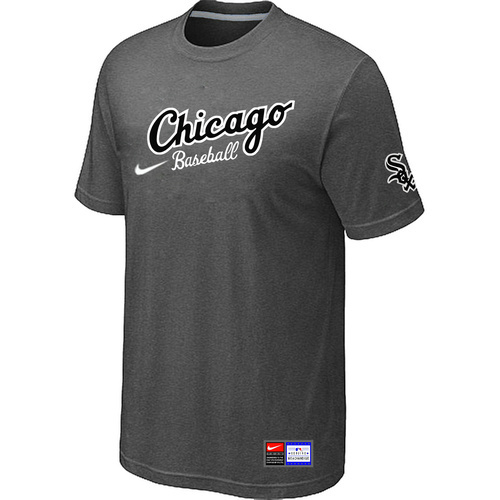 Chicago White Sox Nike Heathered Club Logo T-Shirt D-Grey38