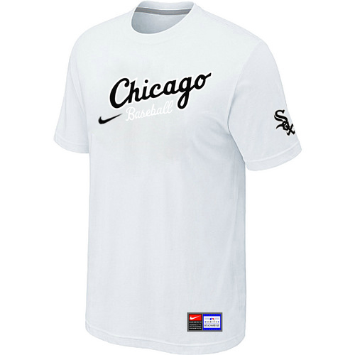 Chicago White Sox Nike Heathered Club Logo T-Shirt White31