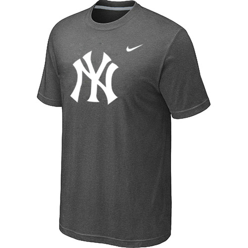 MLB New York Yankees Heathered Nike Blended T-Shirt Grey