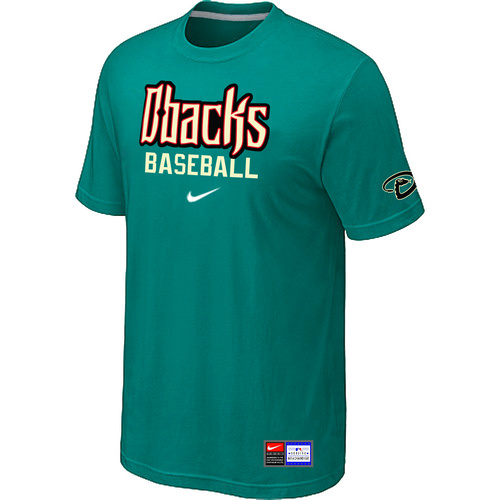 Arizona Diamondbacks Crimson Nike Short Sleeve Practice T-Shirt Green