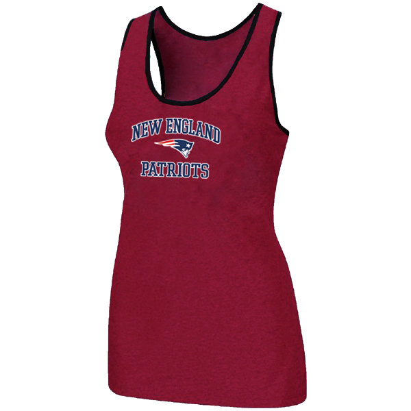 Nike New England Patriots Heart & Soul Tri-Blend Racerback stretch Tank Top Red