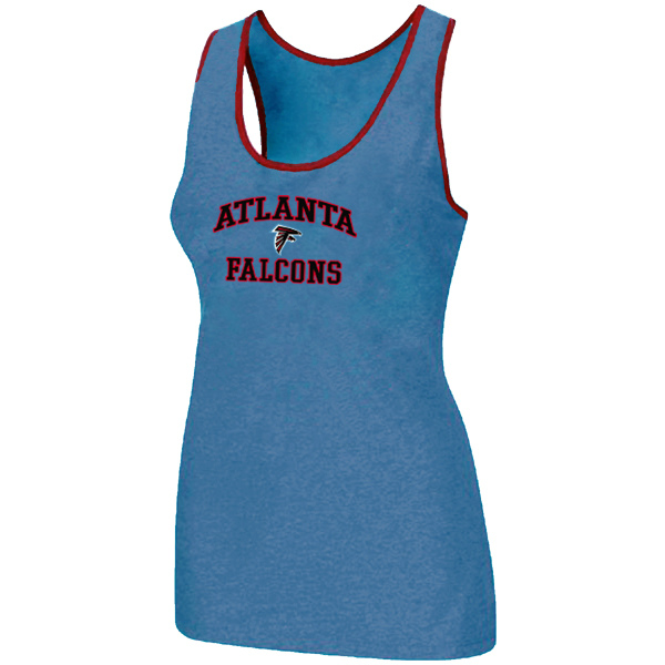 Nike Atlanta Falcons Heart & Soul Tri-Blend Racerback stretch Tank Top L.Blue