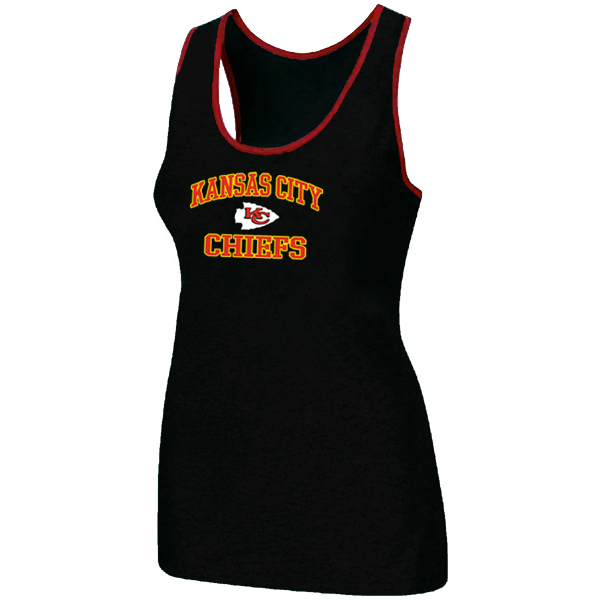 Nike Kansas City Chiefs Heart & Soul Tri-Blend Racerback stretch Tank Top Black