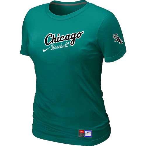 Chicago White Sox Nike Womens Away Practice T Shirt L-Green