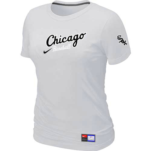 Chicago White Sox Nike Womens Away Practice T Shirt White