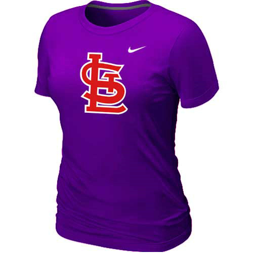 St-Louis Cardinals Nike Womens Short Sleeve Practice T Shirt Purple
