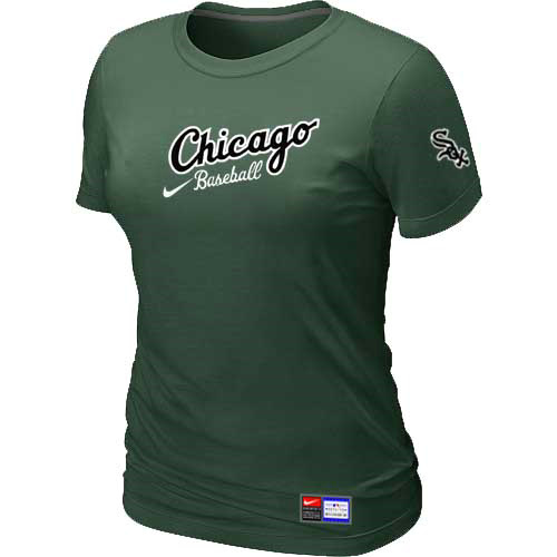 Chicago White Sox Nike Womens Away Practice T Shirt D-Green
