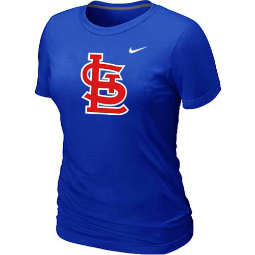 St-Louis Cardinals Nike Womens Short Sleeve Practice T Shirt Blue