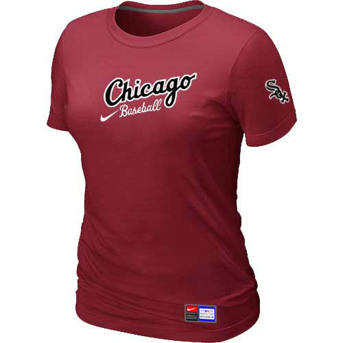 Chicago White Sox Nike Womens Away Practice T Shirt Red