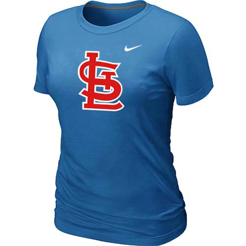 St-Louis Cardinals Nike Womens Short Sleeve Practice T Shirt L-blue