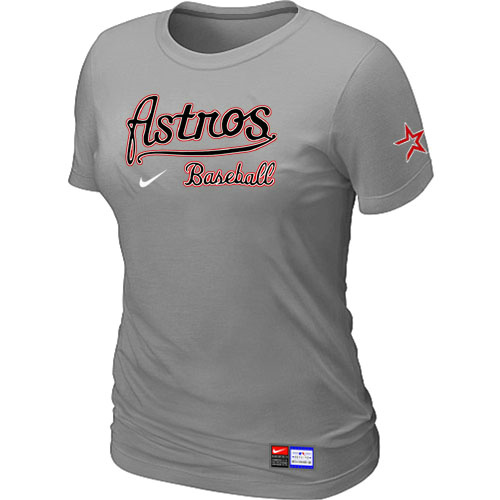 MLB Houston Astros Nike Womens Short Sleeve Practice T Shirt 