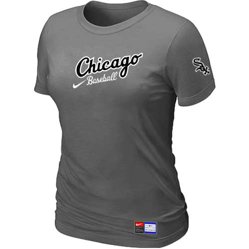 Chicago White Sox Nike Womens Away Practice T Shirt D-Grey