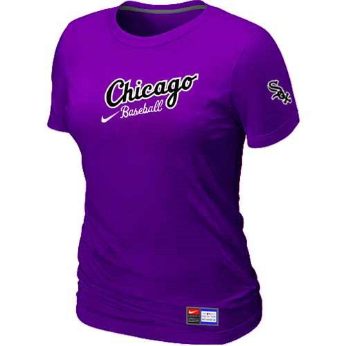 Chicago White Sox Nike Womens Away Practice T Shirt Purple