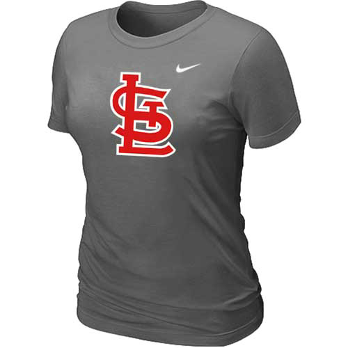St-Louis Cardinals Nike Womens Short Sleeve Practice T Shirt D-Grey