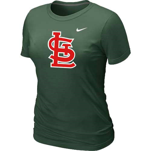 St-Louis Cardinals Nike Womens Short Sleeve Practice T Shirt D-Green
