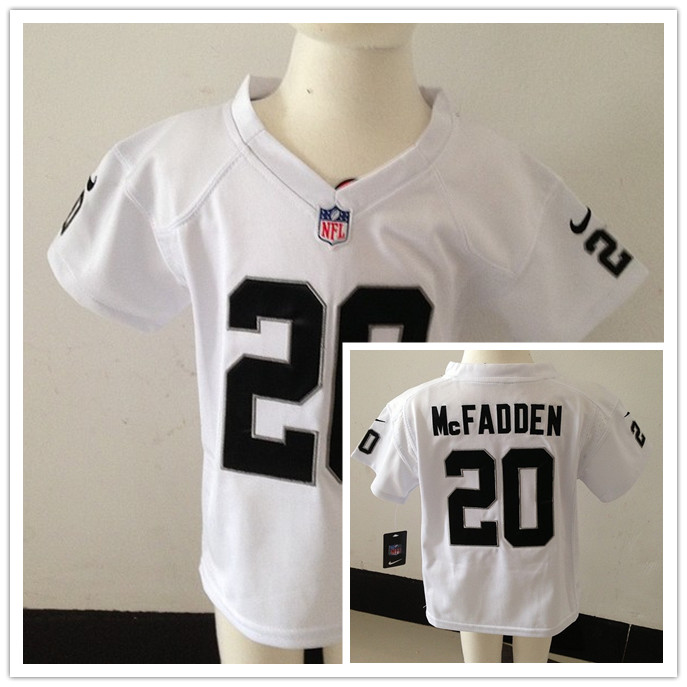 Nike Oakland raiders 20 McFadden White Kids Jersey(2-4Y)