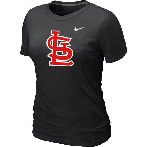 St-Louis Cardinals Nike Womens Short Sleeve Practice T Shirt Black