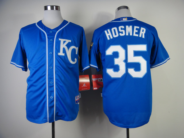 MLB Kansas City Royals #35 Hosmer Blue Cool Base Jersey