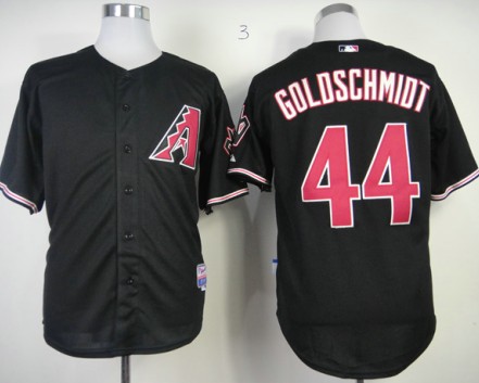 MLB Arizona Diamondbacks Authentic 44 Paul Goldschmidt Black Cool Base Jersey