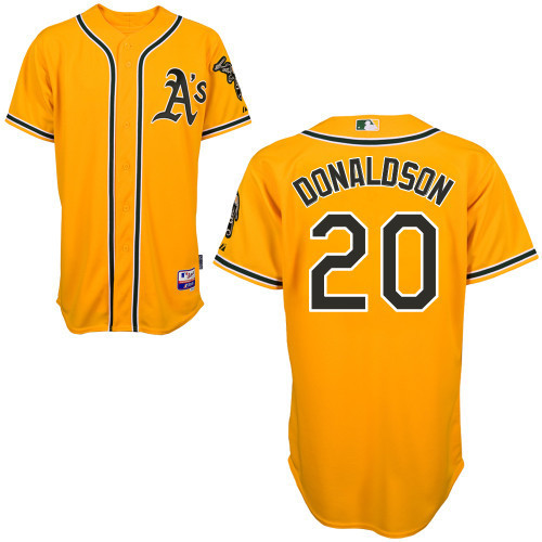 MLB Jerseys Oakland Athletics #20 Donaldson Yellow Jersey