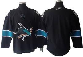San Jose Sharks Hockey blank jerseys black