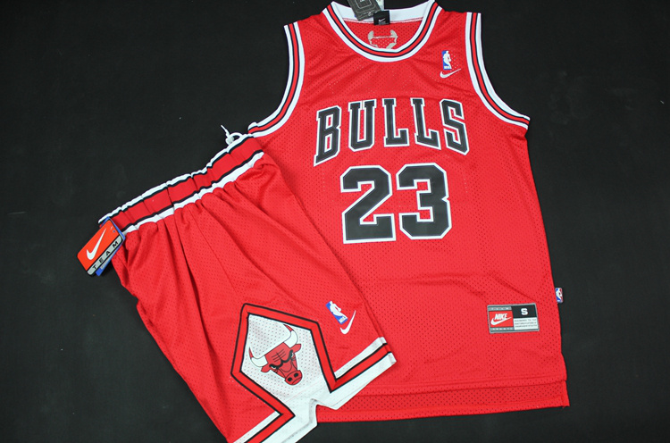 NBA Chicago Bulls #23 Jordan Red Jersey & Short Suit