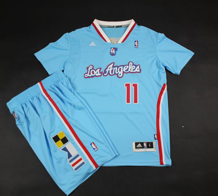 NBA Los Angeles Clippers #11 Crawford Blue Jersey & Short Suit
