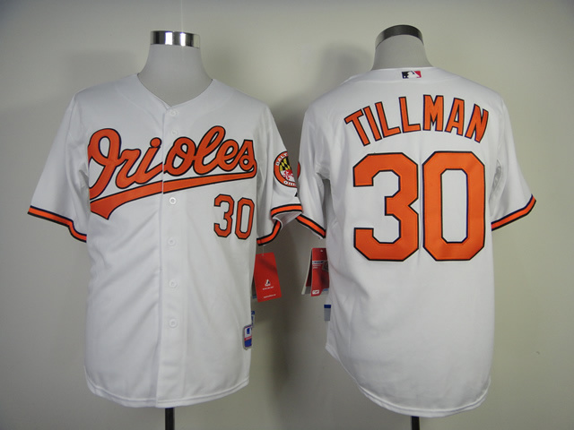 MLB Baltimore Orioles #30 Tillman White Jersey