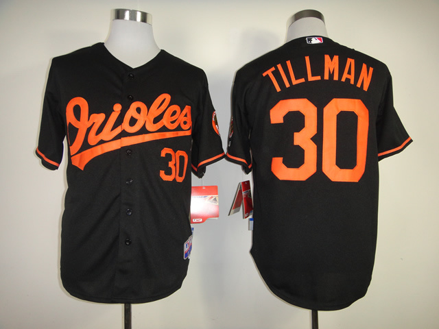 MLB Baltimore Orioles #30 Tillman Black Jersey