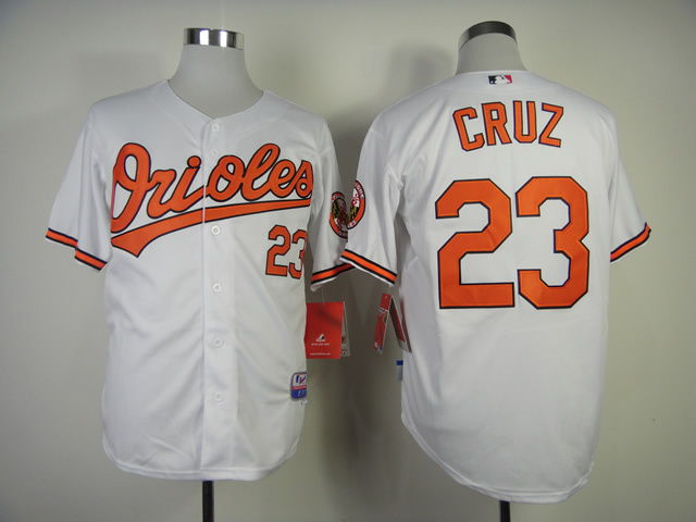 MLB Baltimore Orioles #23 Cruz White Jersey