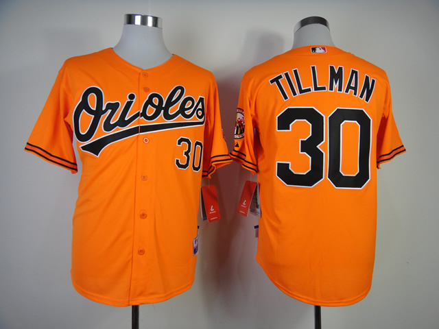 MLB Baltimore Orioles #30 Tillman Orange Jersey