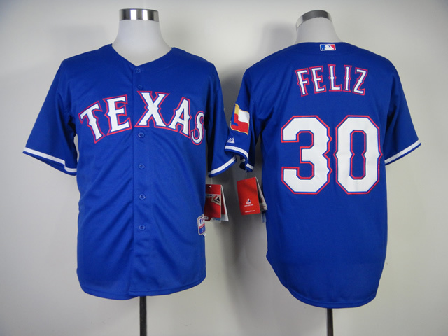 MLB Jerseys Texas Rangers #30 Feliz Blue Jersey