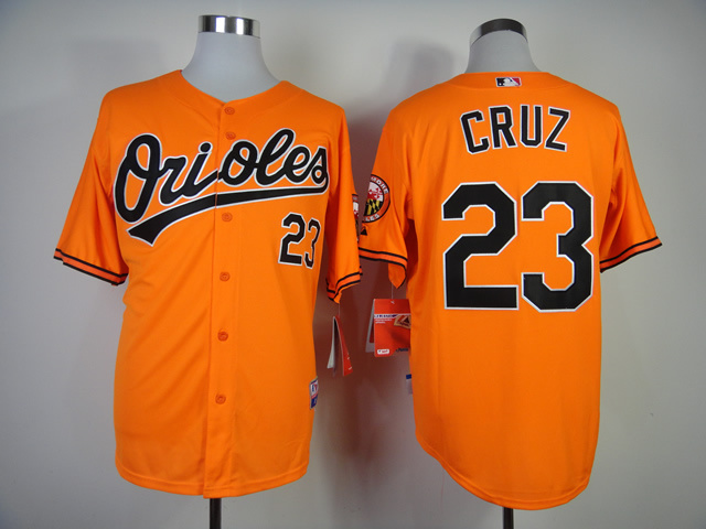 MLB Baltimore Orioles #23 Cruz Orange Jersey