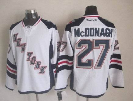 NHL New York Rangers #27 Mcdonagh White Jersey