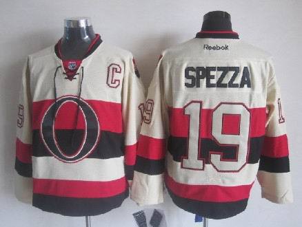 NHL Ottawa Senators #19  Jason SPEZZA Cream Jersey