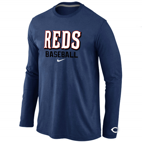Cincinnati Reds Long Sleeve T-Shirt D.Blue