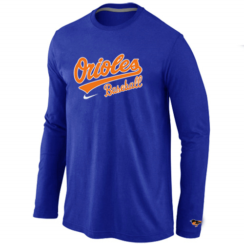 Baltimore Orioles Long Sleeve T-Shirt Blue
